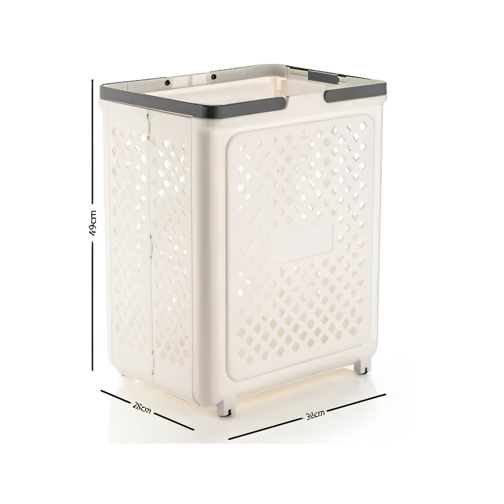 Foldable Laundry Basket with Wheels